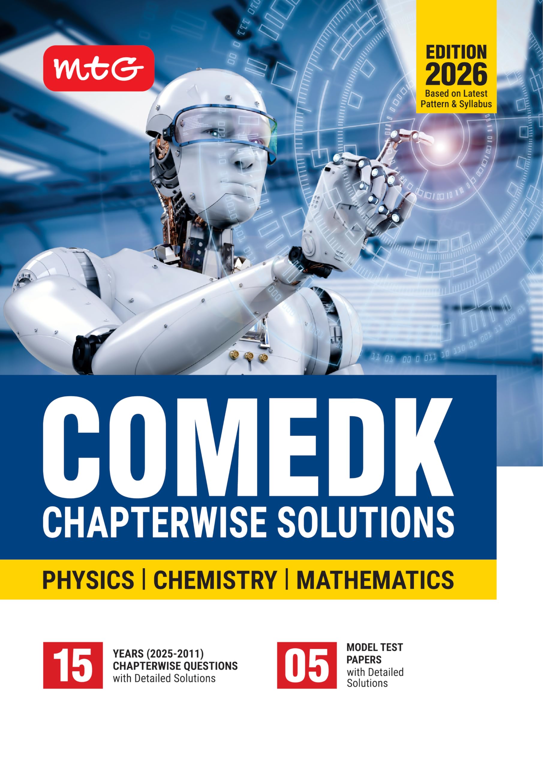 MTG COMEDK Chapterwise Previous 15 Years Solved Question Papers (PYQ Book) Physics, Chemistry & Mathematics For 20252026 Exam |