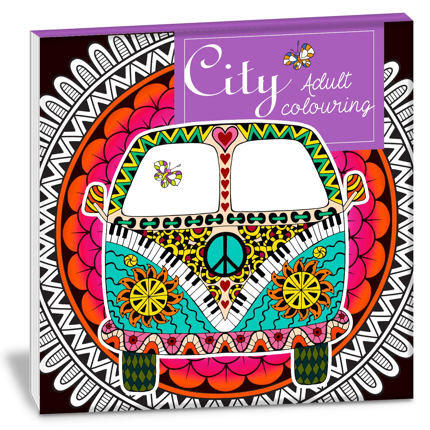 Hellofriend Books City Adult Colouring Book