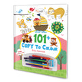 101+ Copy to Colour  Pink Edition : Educational Coloring Fun, Childrens Learning and Coloring Book, Copy Coloring Book for Youn