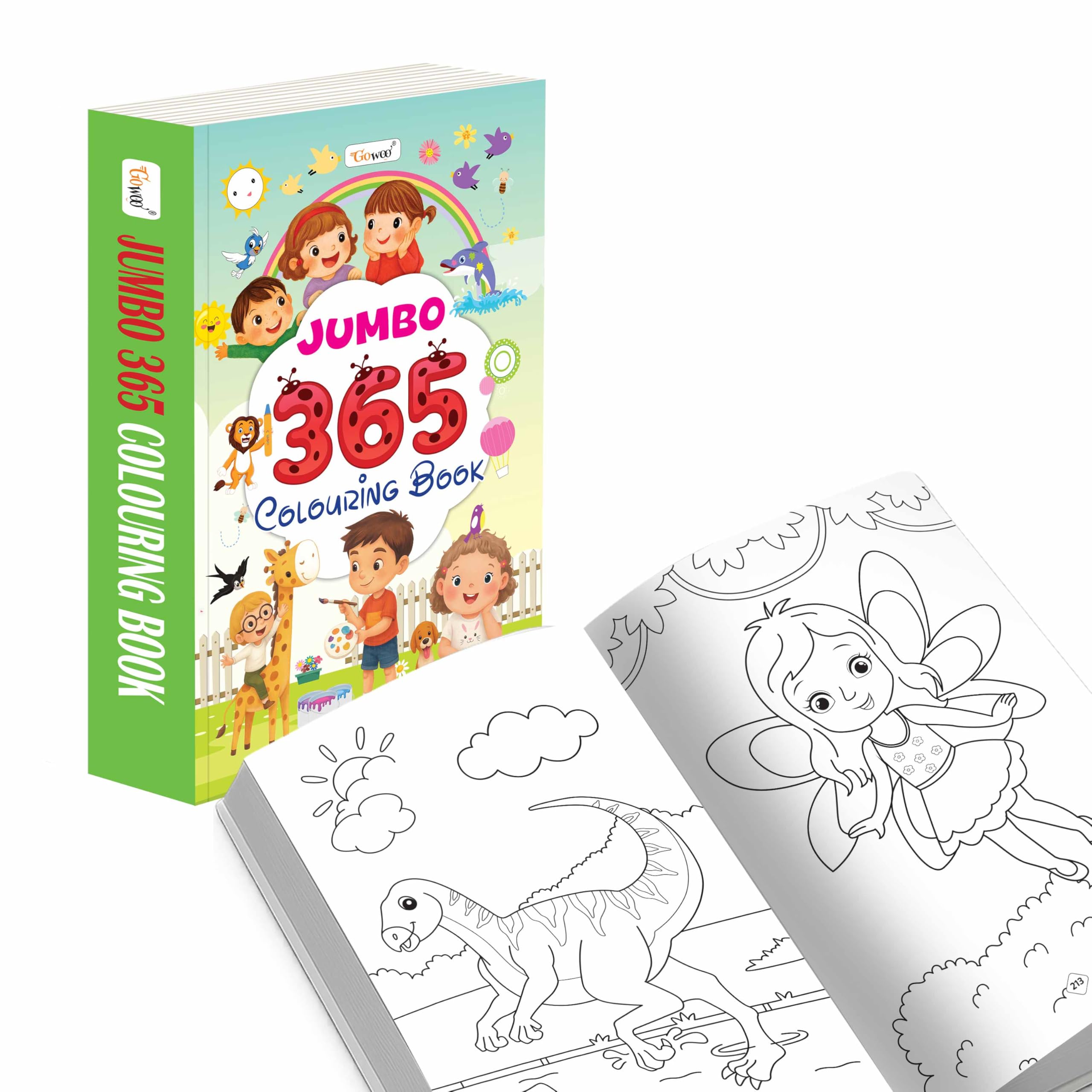 JUMBO  365 Colouring Book : creative colouring book, educational book for kids, child development book, Books for skill buildi