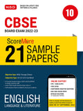 21 Sample Papers Class 10 English Language and Literature Book For 2023 Board Exam