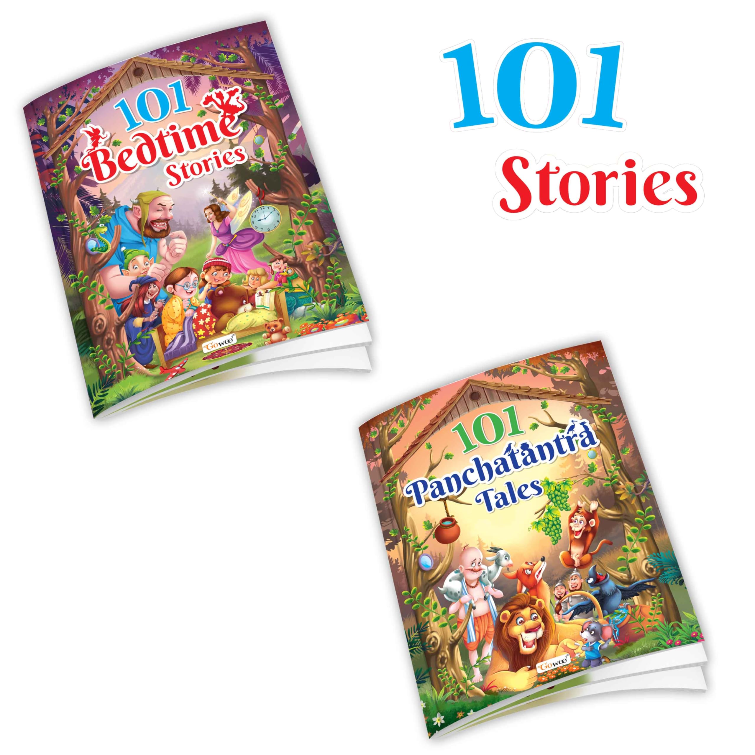 101 Bedtime Stories and 101 Panchatantra Tales (Ages 312) (Paperback) : fun learning stories for kids, night stories collection