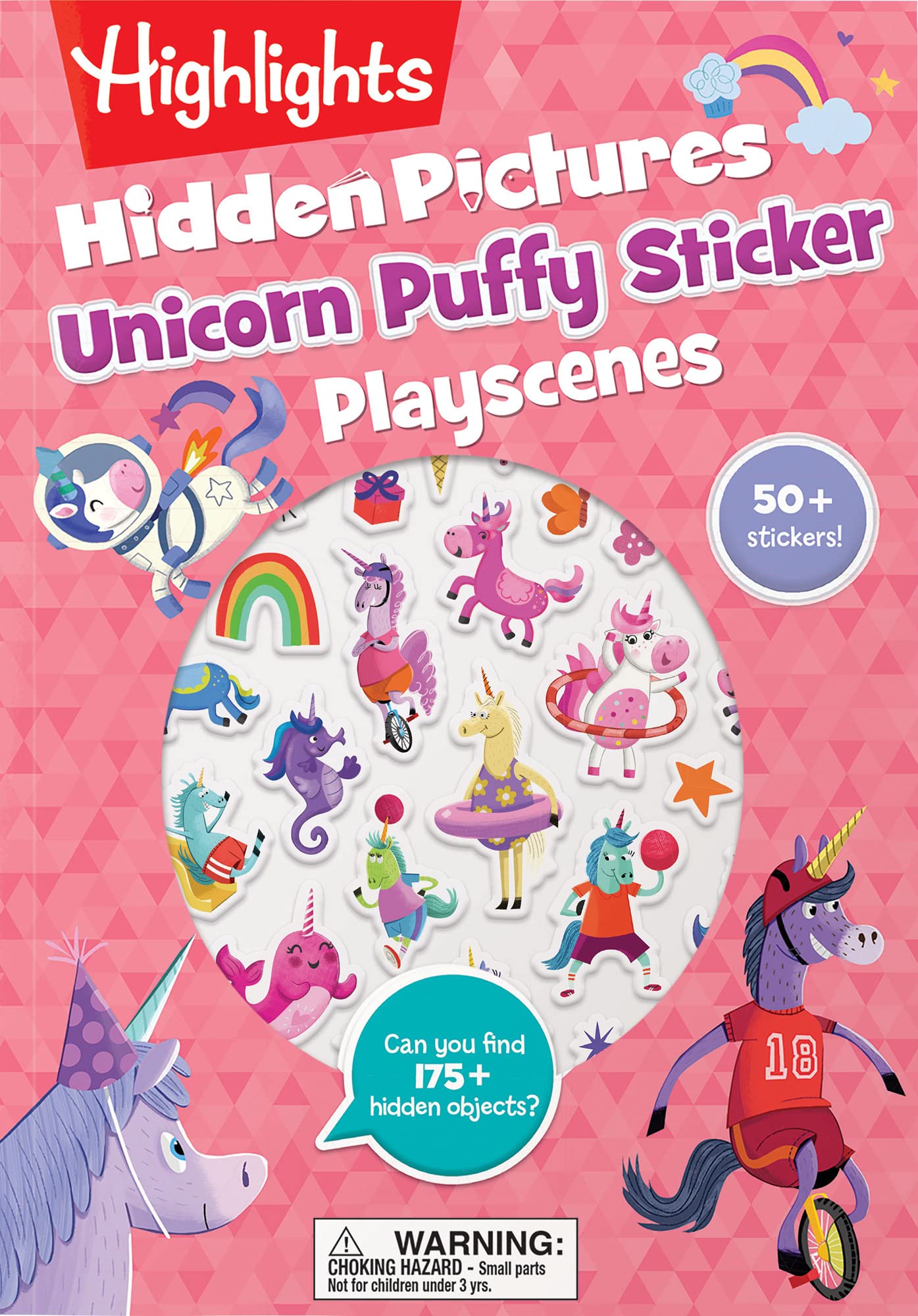 Unicorn Hidden Pictures Puffy Sticker Playscenes: Unicorn Hidden Pictures Puffy Sticker Playscenes (Highlights Puffy Sticker Pla