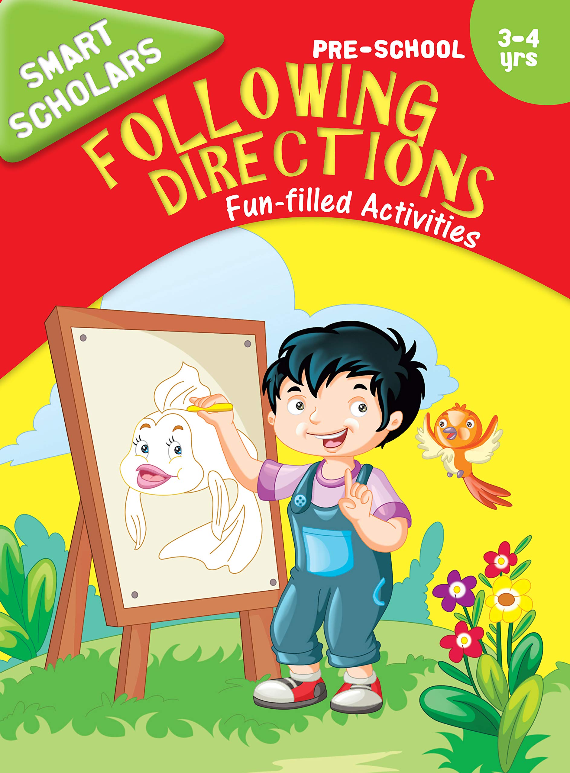 Activity Book : PreSchool : Smart Scholars PreSchool Following Directions Funfilled Activities (Smart Scholars Series)