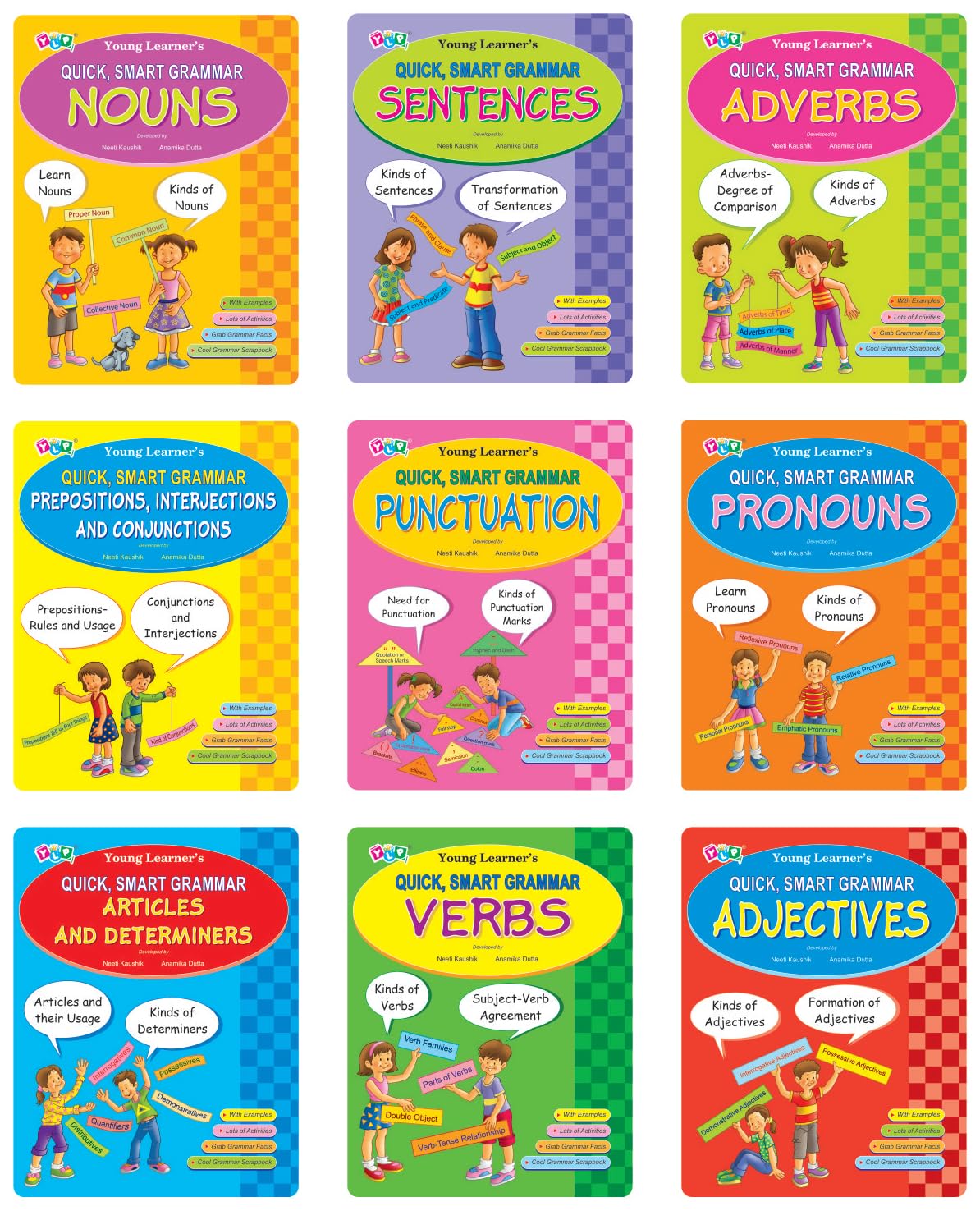 Quick Smart Grammar (Set Of 9 Books): Complete Primary English Grammar Workbook Set | English Grammar Books For Kids | Understan