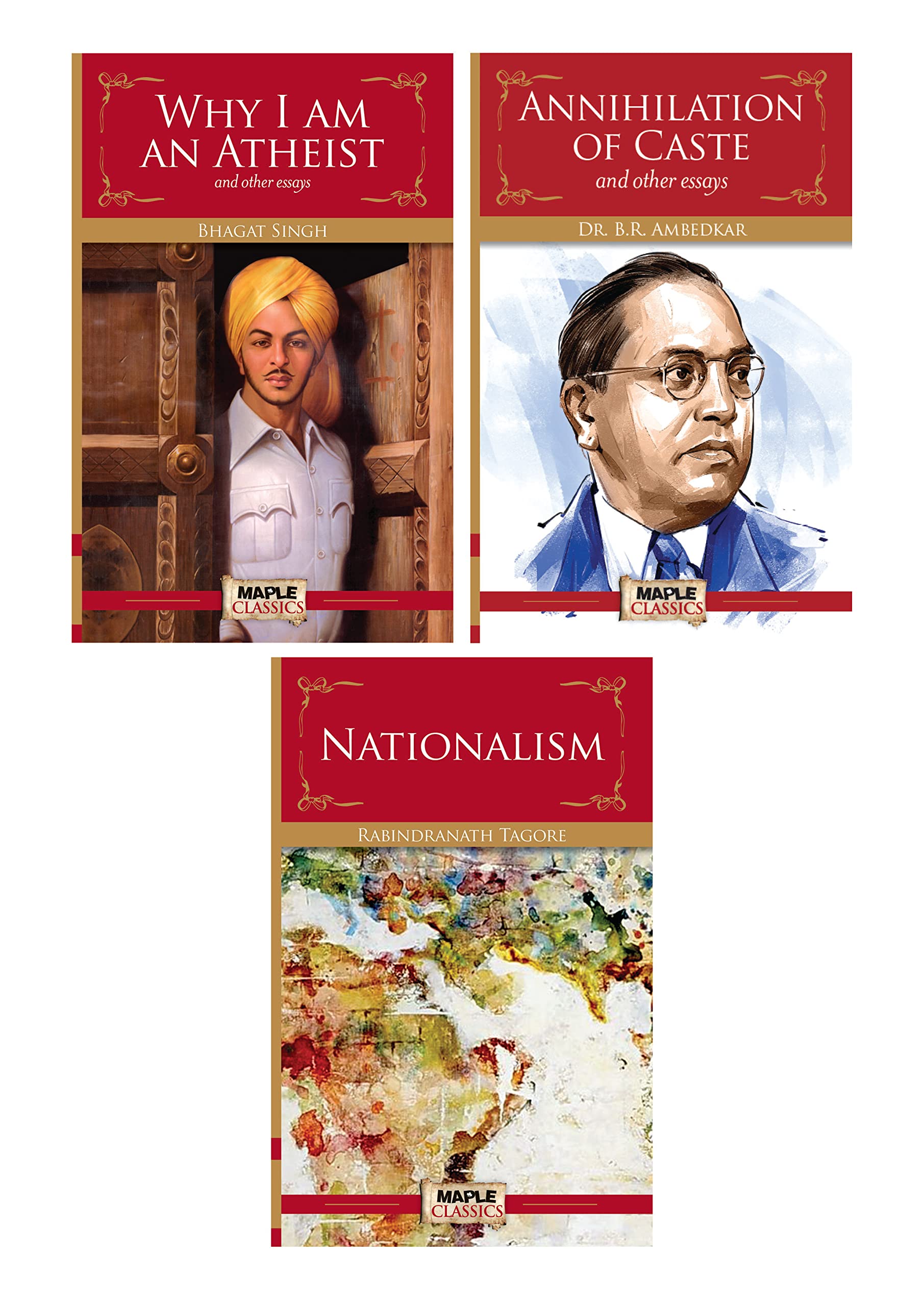 Best of Indian Independence (Set of 3 Books)  Why I am an Atheist, Annihilation of Caste and Nationalism  Bhagat Singh, BR Amb