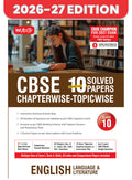 MTG CBSE Class 10 PYQs Book | 10 Years (20262017) Chapterwise Topicwise Solved Papers English Language & Literature  CBSE Cham