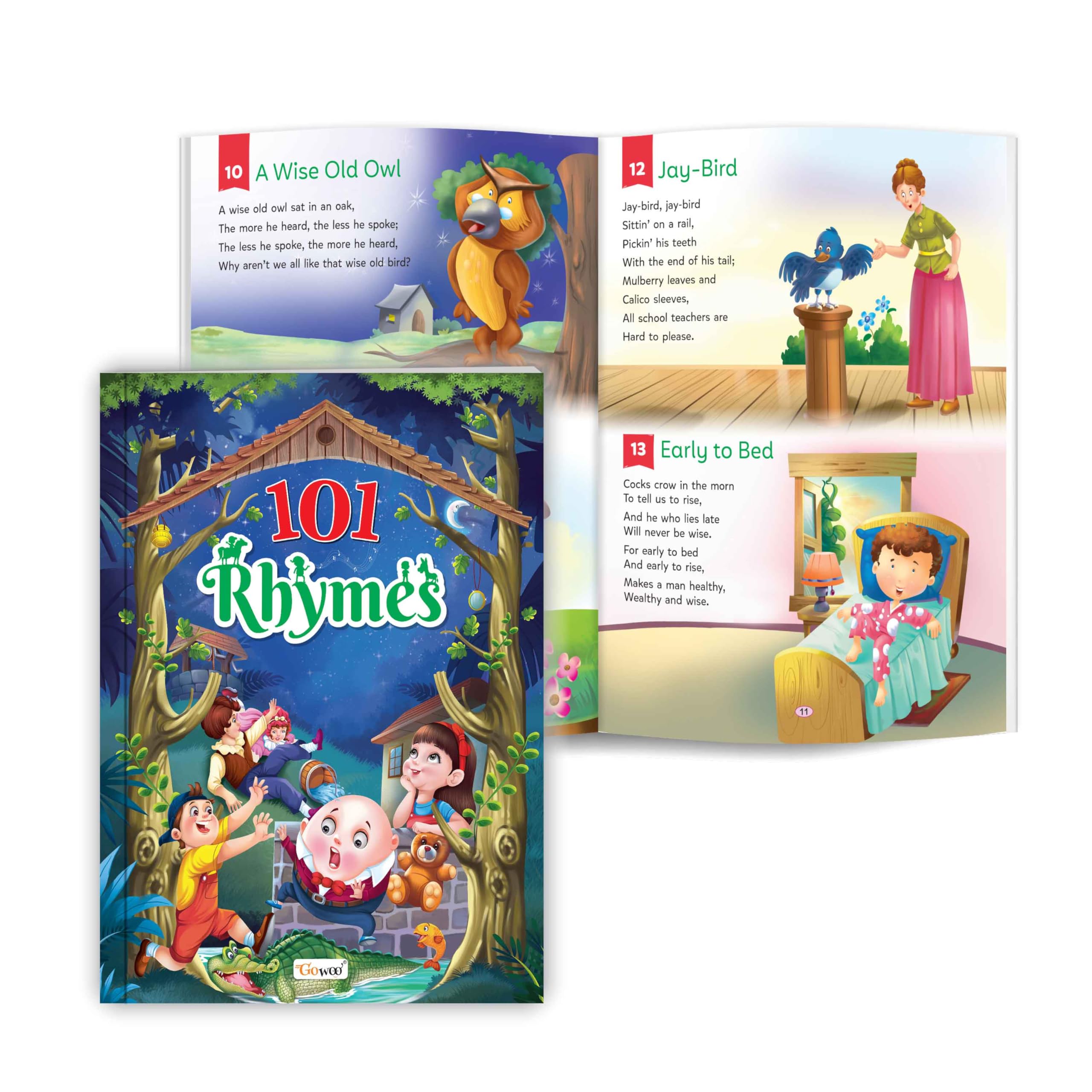 101 Rhymes Book for Kids (Ages 312) (Paperback) : cheerful rhymes for toddlers, Joyful Rhyme Collection for Children, Rhymes f