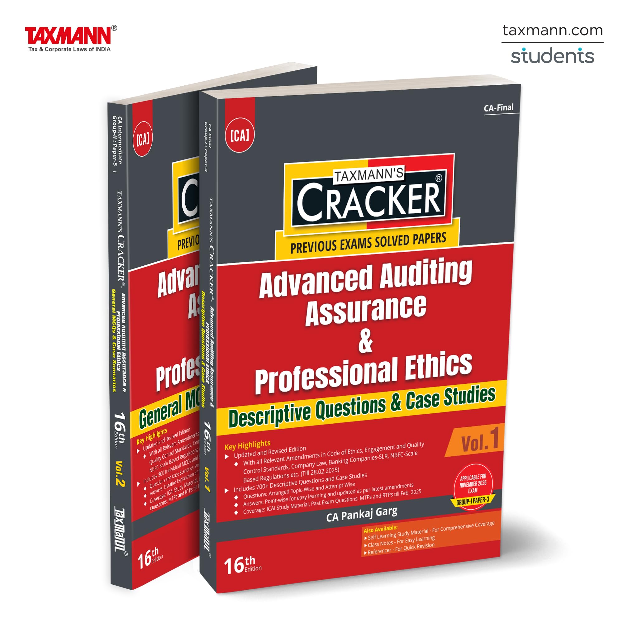 Taxmanns CRACKER for Advanced Auditing Assurance & Professional Ethics (Paper 3 | Audit)  Featuring700+ Descriptive Question