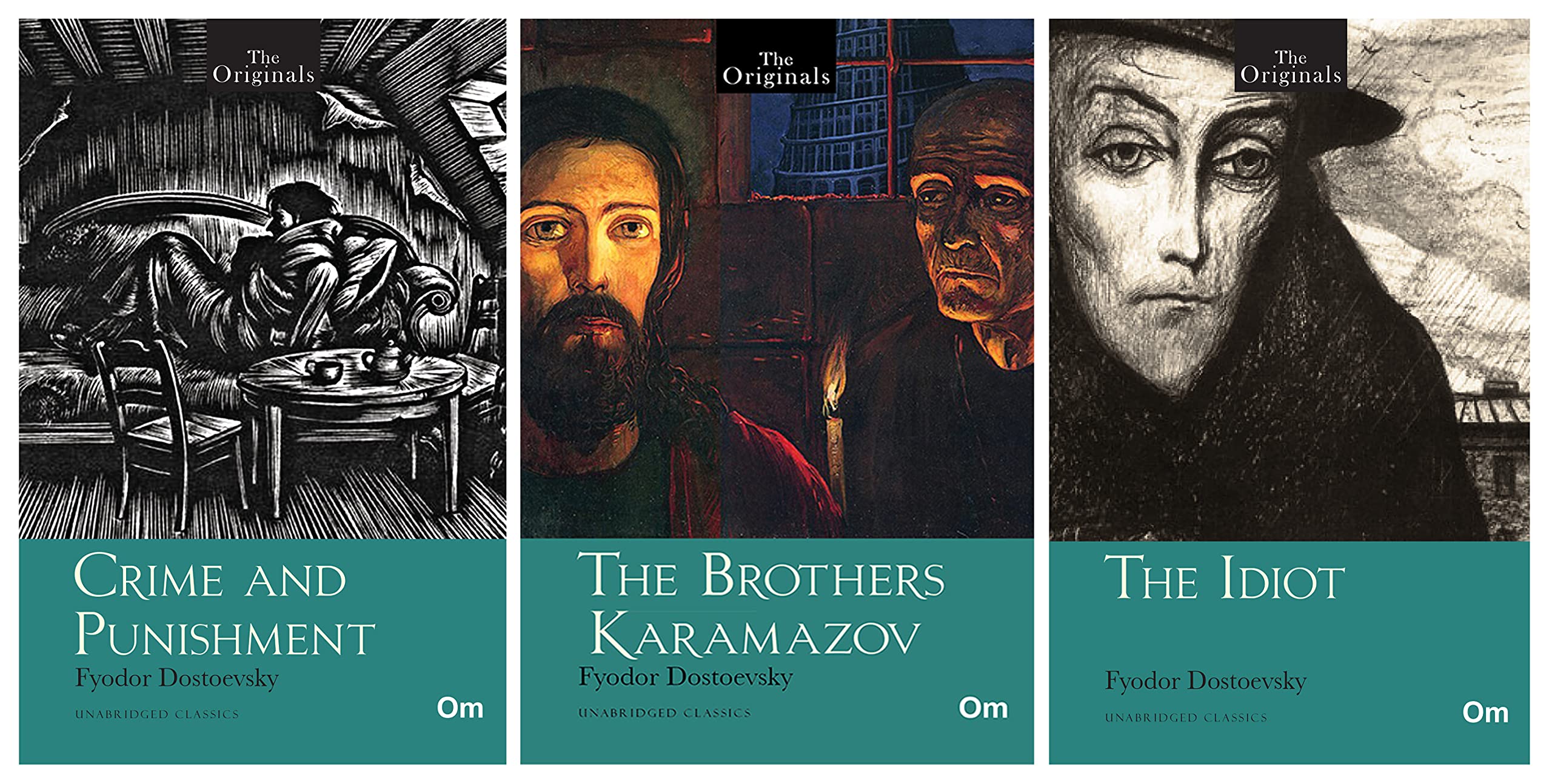 Worlds Greatest Original Classics : Crime and Punishment, The Brothers Karamazov and The Idiot (Bundle of 3 Books) Unabridged Cl