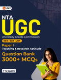 NTA UGC 202425 NET PaperI JRF/SET Teaching & Research Aptitude  Question Bank 3000+ MCQs by T.S. Sodhi| National Testing Agen
