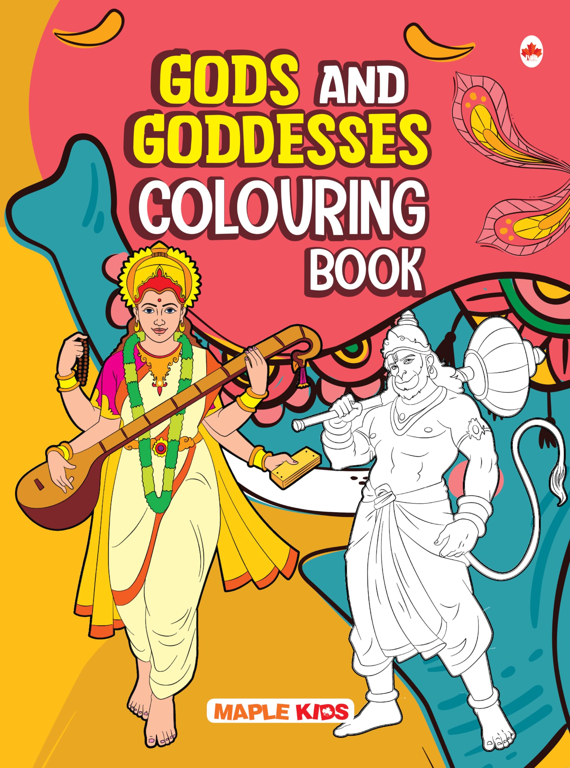 Colouring Book for Kids  Gods and Goddesses  Mythology  Gift to Children for Painting, Drawing and Colouring  3 to 6 years o