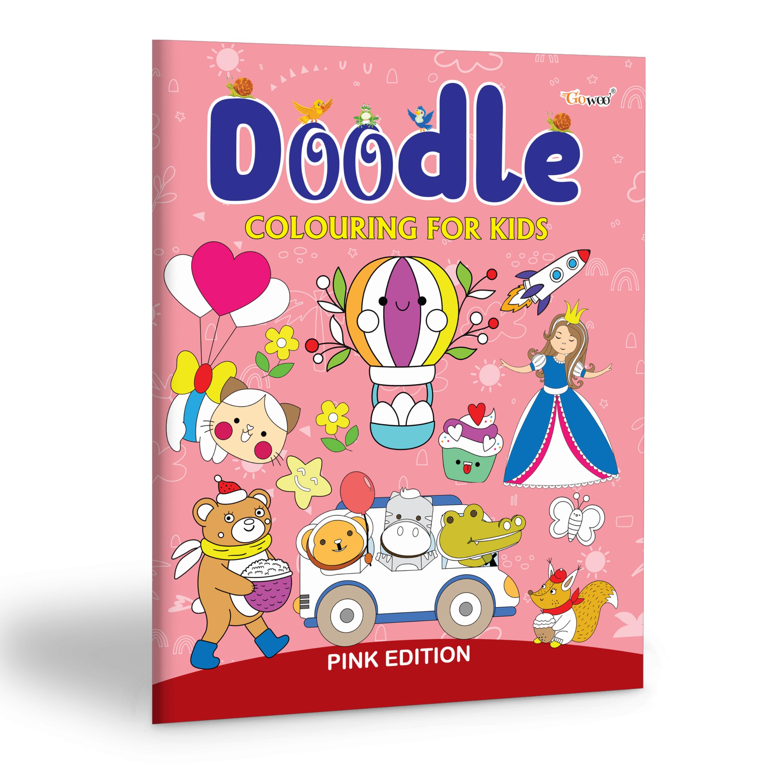 Doodle Colouring for kids  Pink Edition : Toddler coloring book, Childrens coloring book, Preschool coloring book, Kids art c
