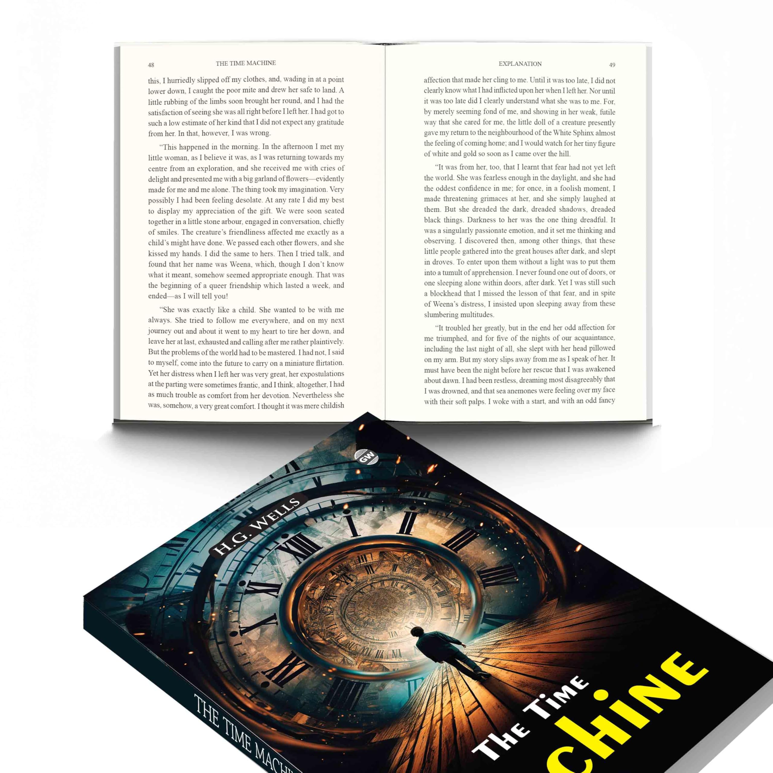 The Time Machine (Paperback) : Legendary Science Fiction Classic, Famous Tale of Future Worlds, Timeless Adventure of Science an