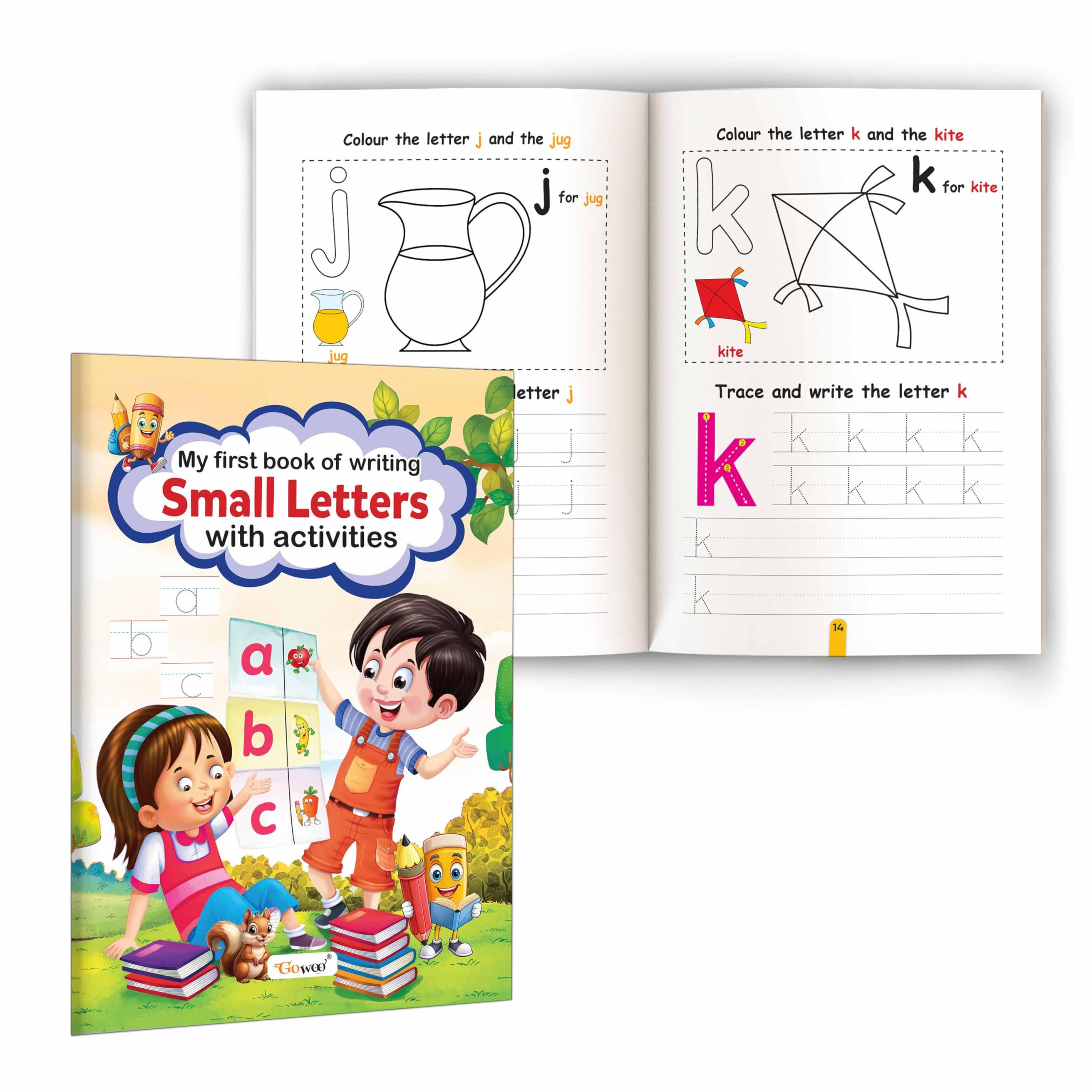 My First Book of Writing Small Letters with Activities : alphabet tracing for preschoolers, interactive alphabet writing fun, l