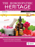 THE HOMOEOPATHIC HERITAGE  Bringing Classical and Contemporary Homoeopathy Together (August 2024)