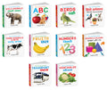 My Cute Board Book ABC, Transport, Hindi Varnmala, Birds, Wild Animals & More Books (ENGHINDI) : Board books for kids, Children
