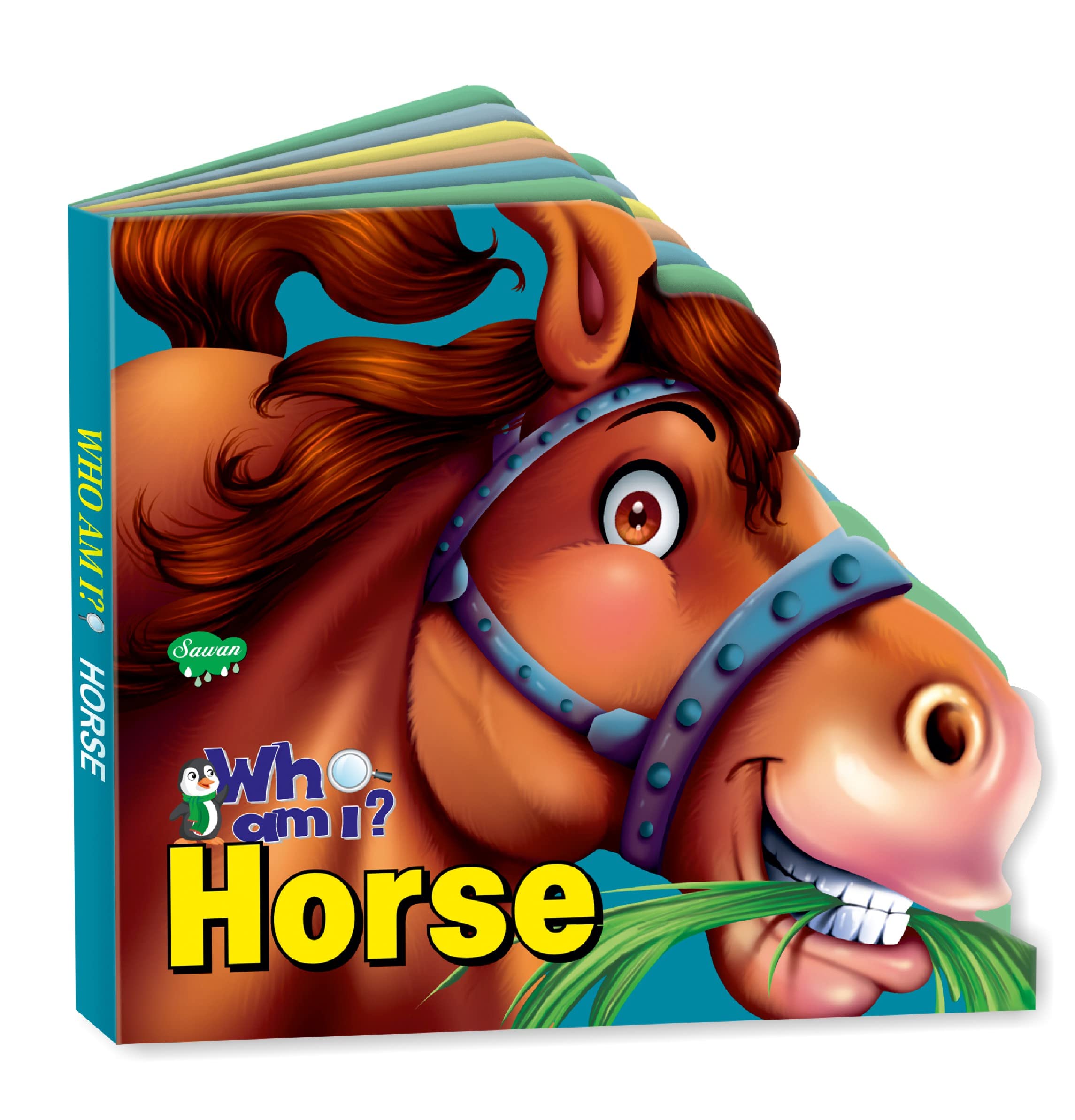 Sawan Presents Who Am I Horse | DieCut Shape BoardBook