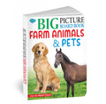 Big Picture Board Book Farm Animals & Pets | Can Be Wiped Clean [Hardcover] Sawan