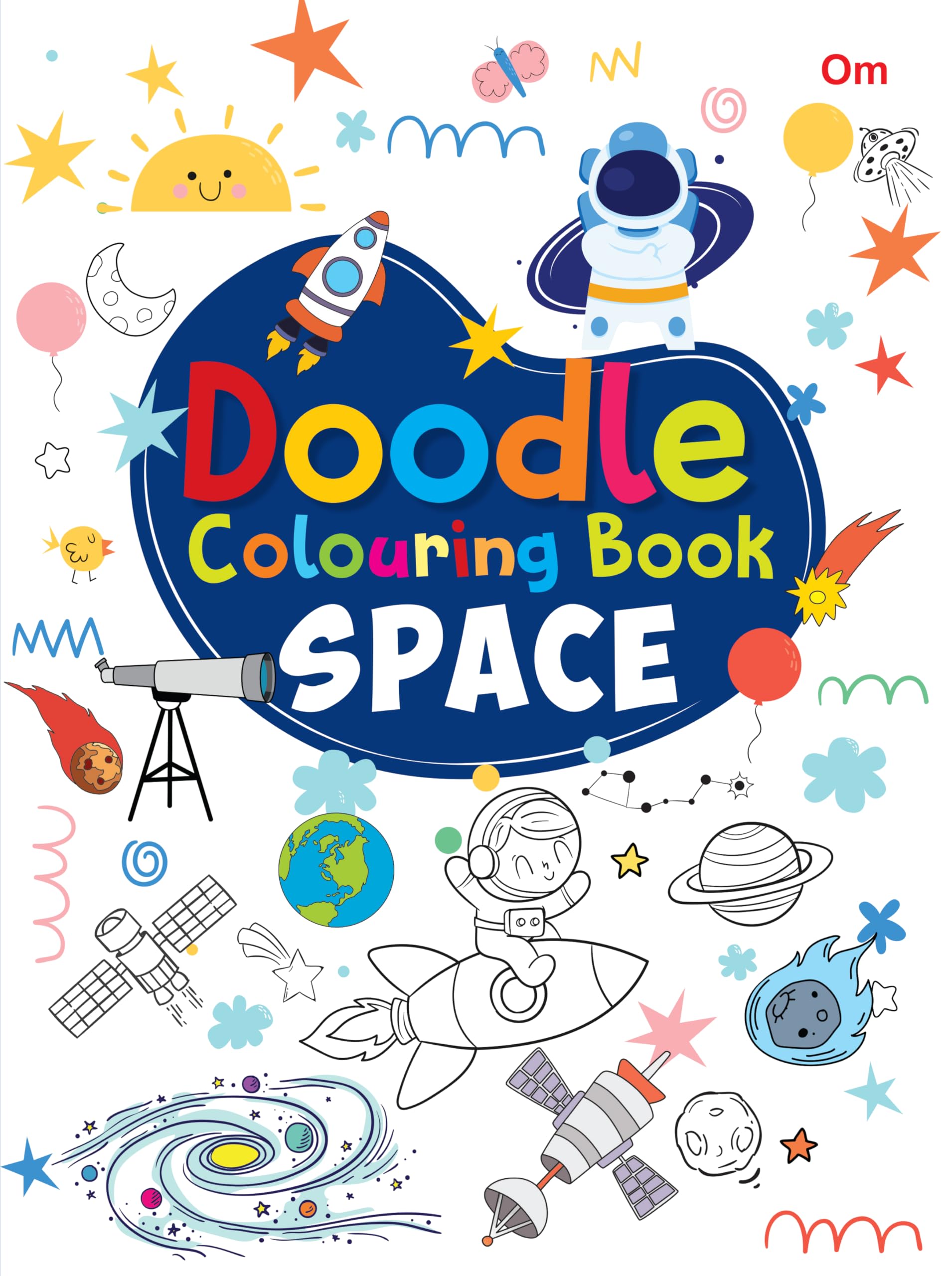Colouring Book: Doodle Colouring Book Space