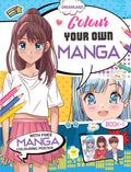 Colour Your Own Manga Book 1 | Free Manga Colouring Poster Included | Intricately Detailed Manga Line Art For Kids Age 4+ | Unle