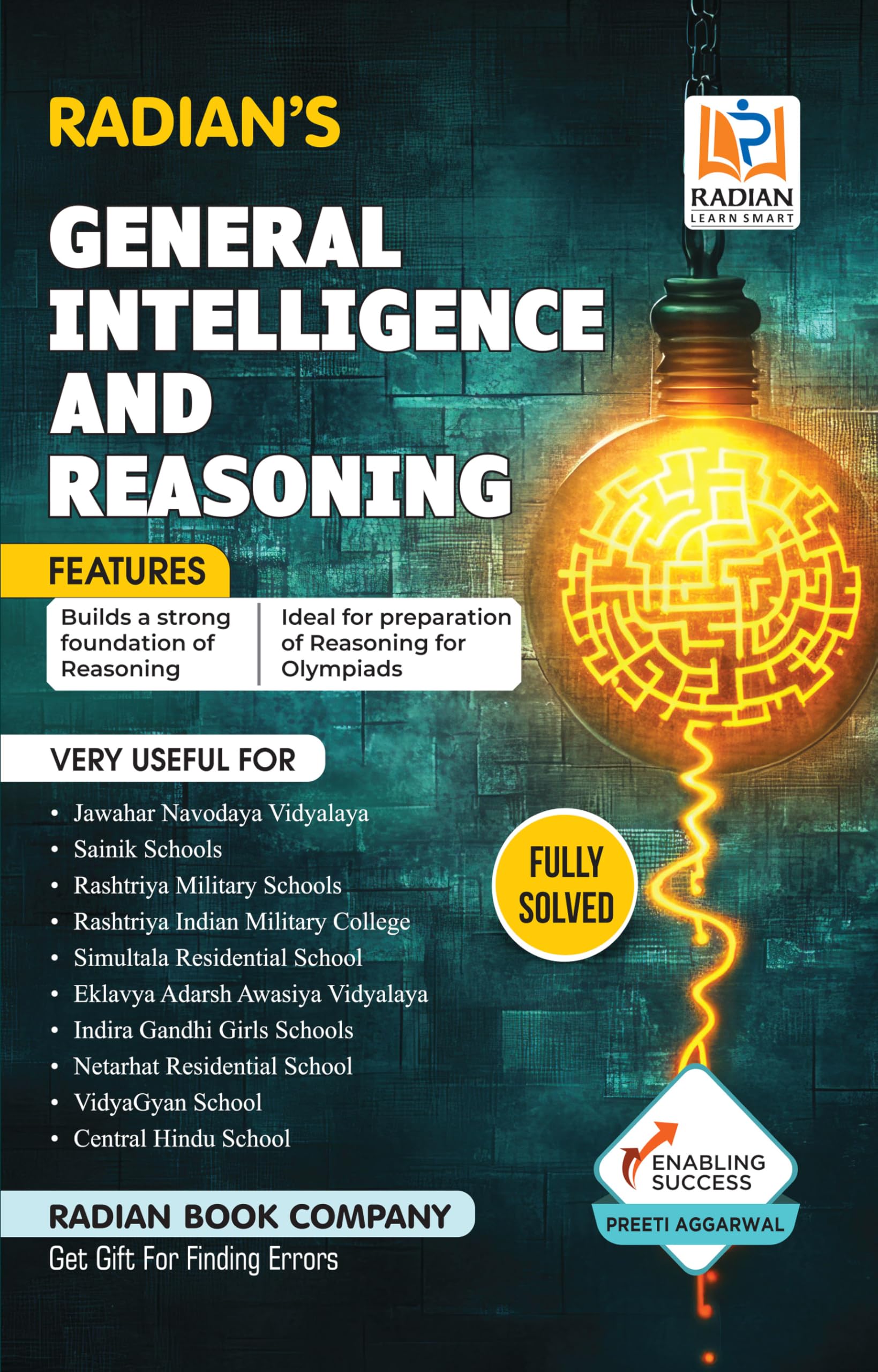 General Intelligence & Reasoning Guide Book For Jnv, Sainik School (Aissee), Rms And Other Competitive Exams In English 2025 (Re