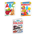 Sawan Set Of 3 Books My First Board Book (Abc, Numbers, Vehicles)