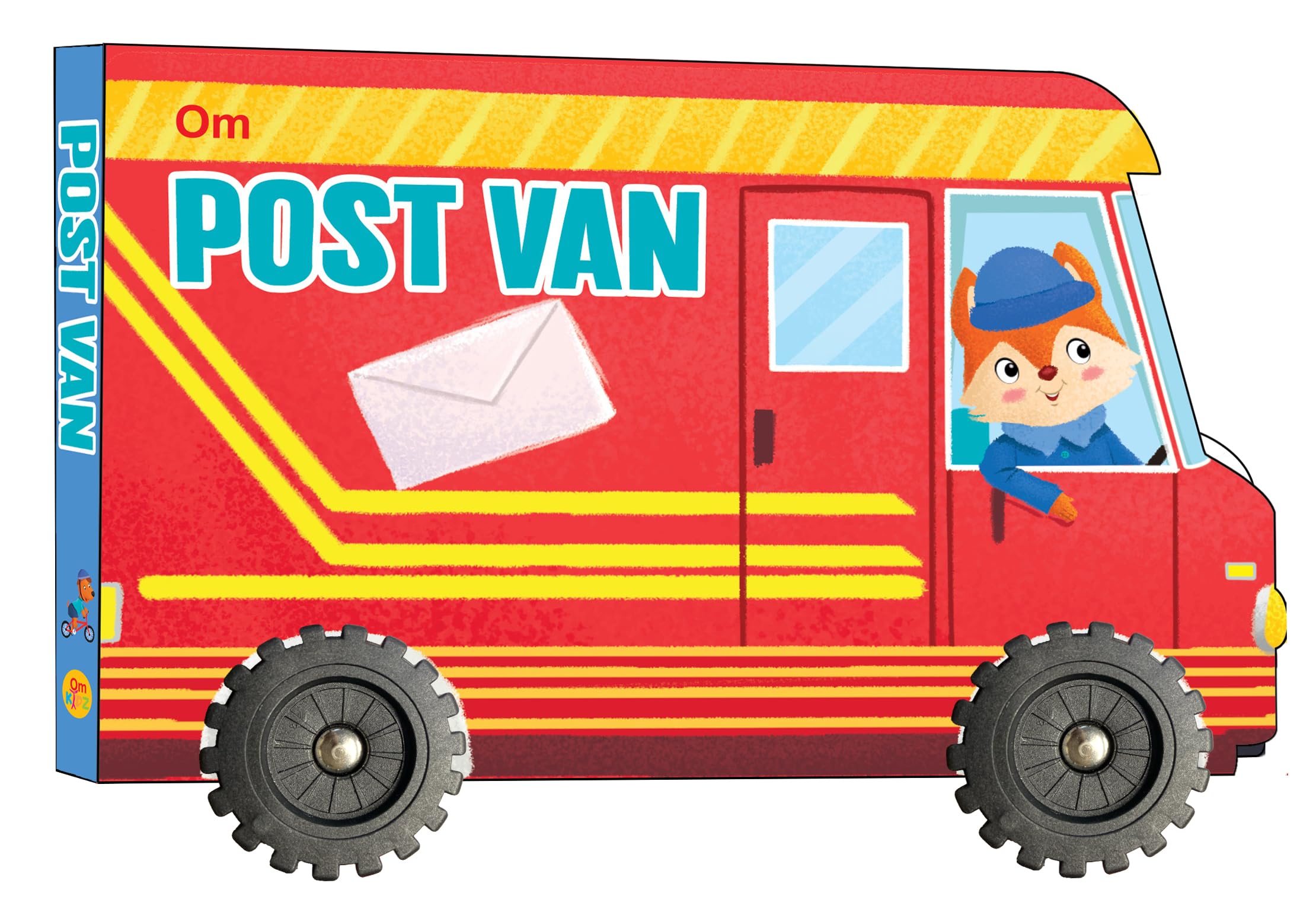 Cutout Out Board Book : Post Van  Small Wheel for Childrens Activity | Picture | Cute Rhymes | Wonderful Gift for Kids; 1+ Ag