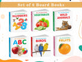 My First Cute Board Book All In One Learning Book For Children : ABC, Numbers, Fruits, Vegetables, Wild Animals, Birds  Picture