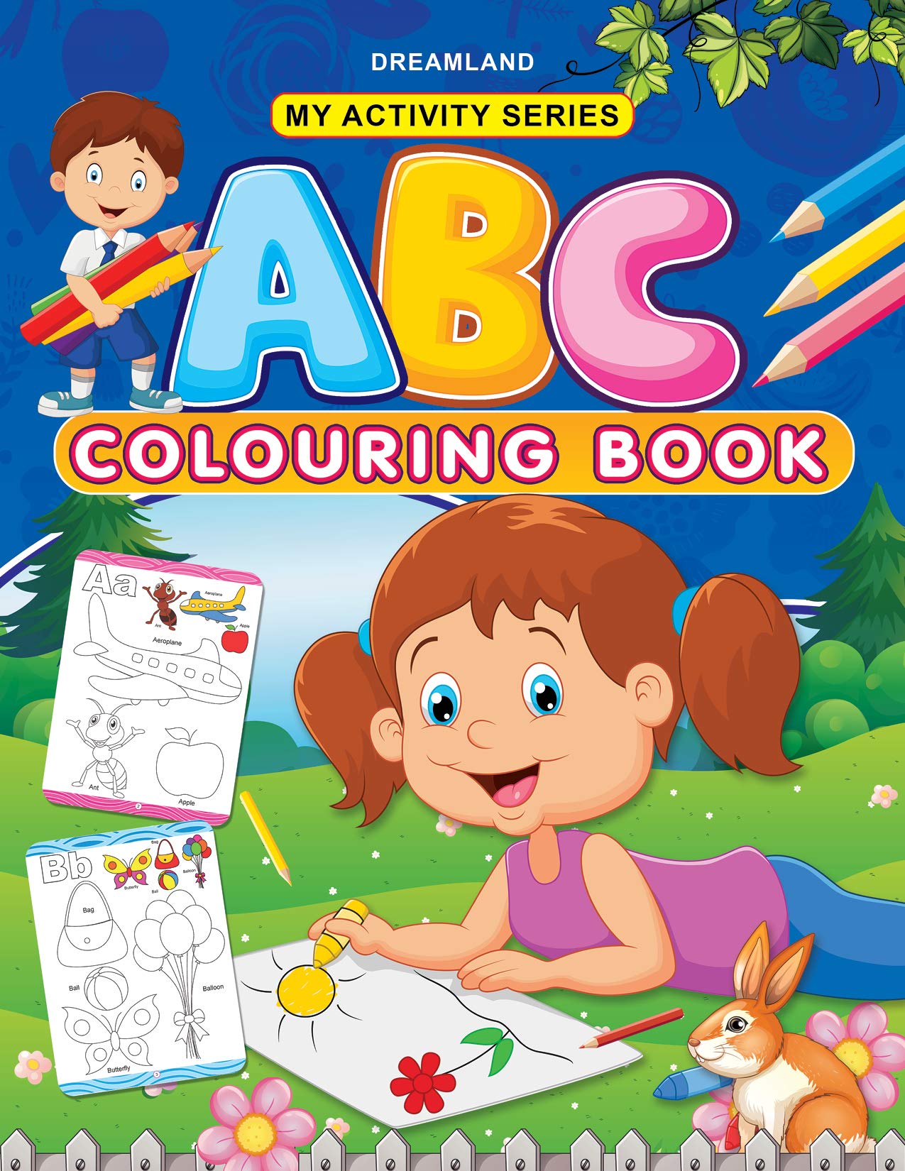 My Activity  Abc Colouring Book | Fun Learning And Colouring Workbook For Kids Ages 25 | Big Alphabet Letters To Colour, Trace, 