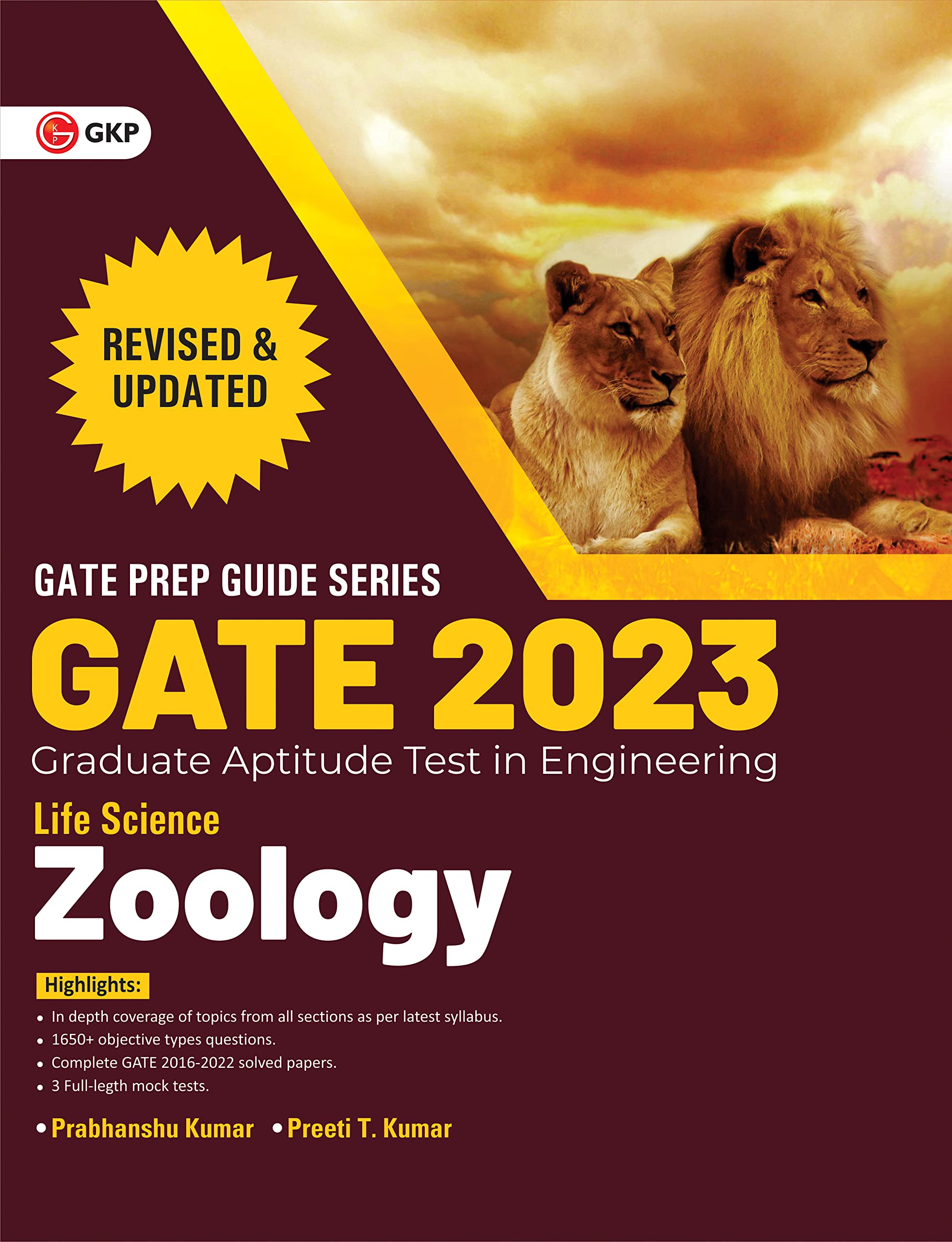 Gate 2023 : Life Science  Zoology  Guide By Dr. Prabhanshu Kumar, Er. Preeti Tripathi