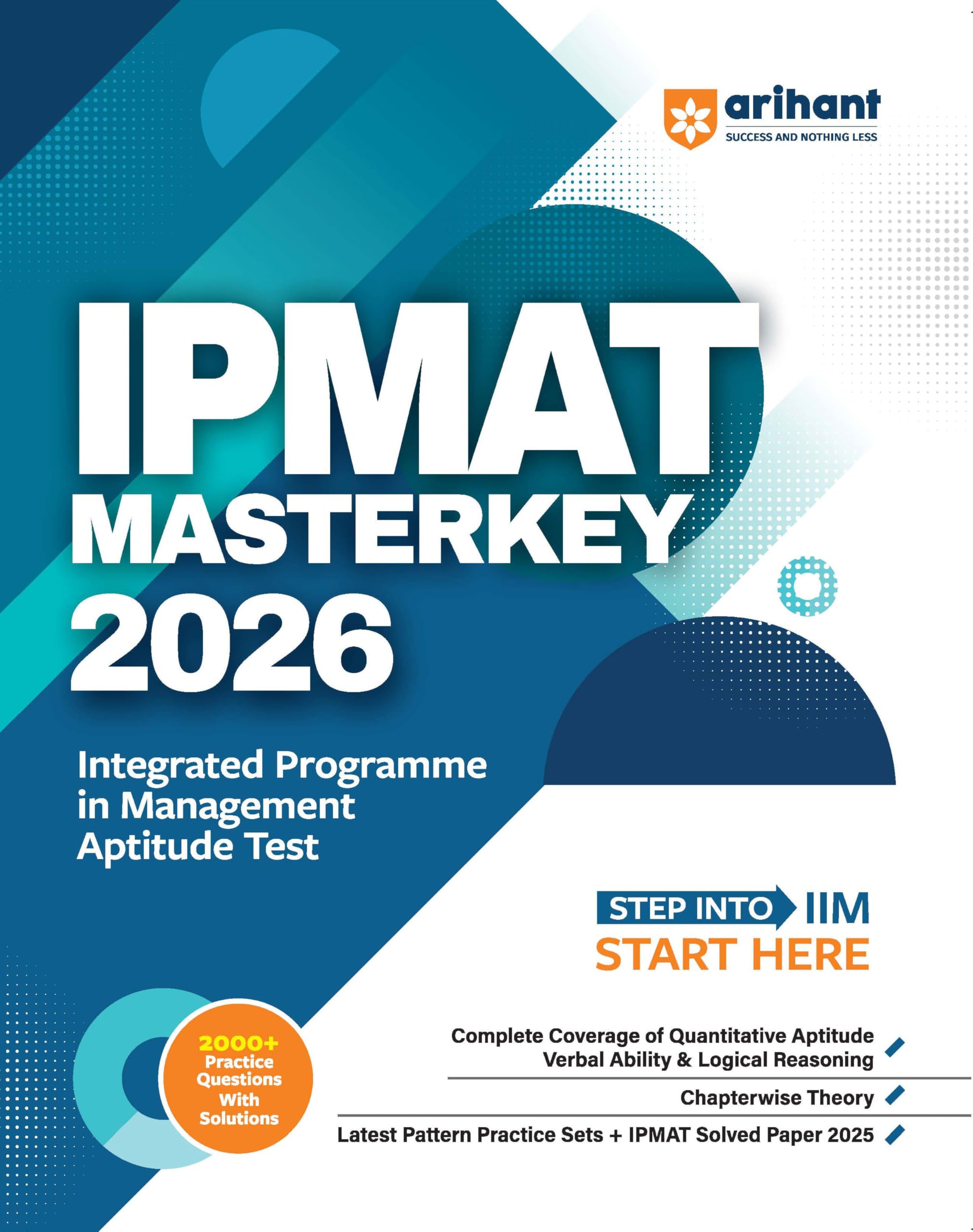 Arihant IPMAT Masterkey Exam 2026 | Integrated Programme in Management Aptitude Test | 2000+ Practice Questions with Solutions |