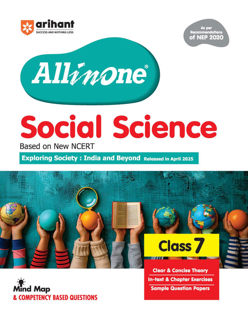 (Old Edition) Arihant All In One Social Science Class 7 For Cbse Exam 202526| Latest NcertBased Book | Full Syllabus Coverage 