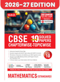 MTG CBSE Class 10 PYQs Book | 10 Years (20262017) Chapterwise Topicwise Solved Papers Mathematics Standard  CBSE Champion For 