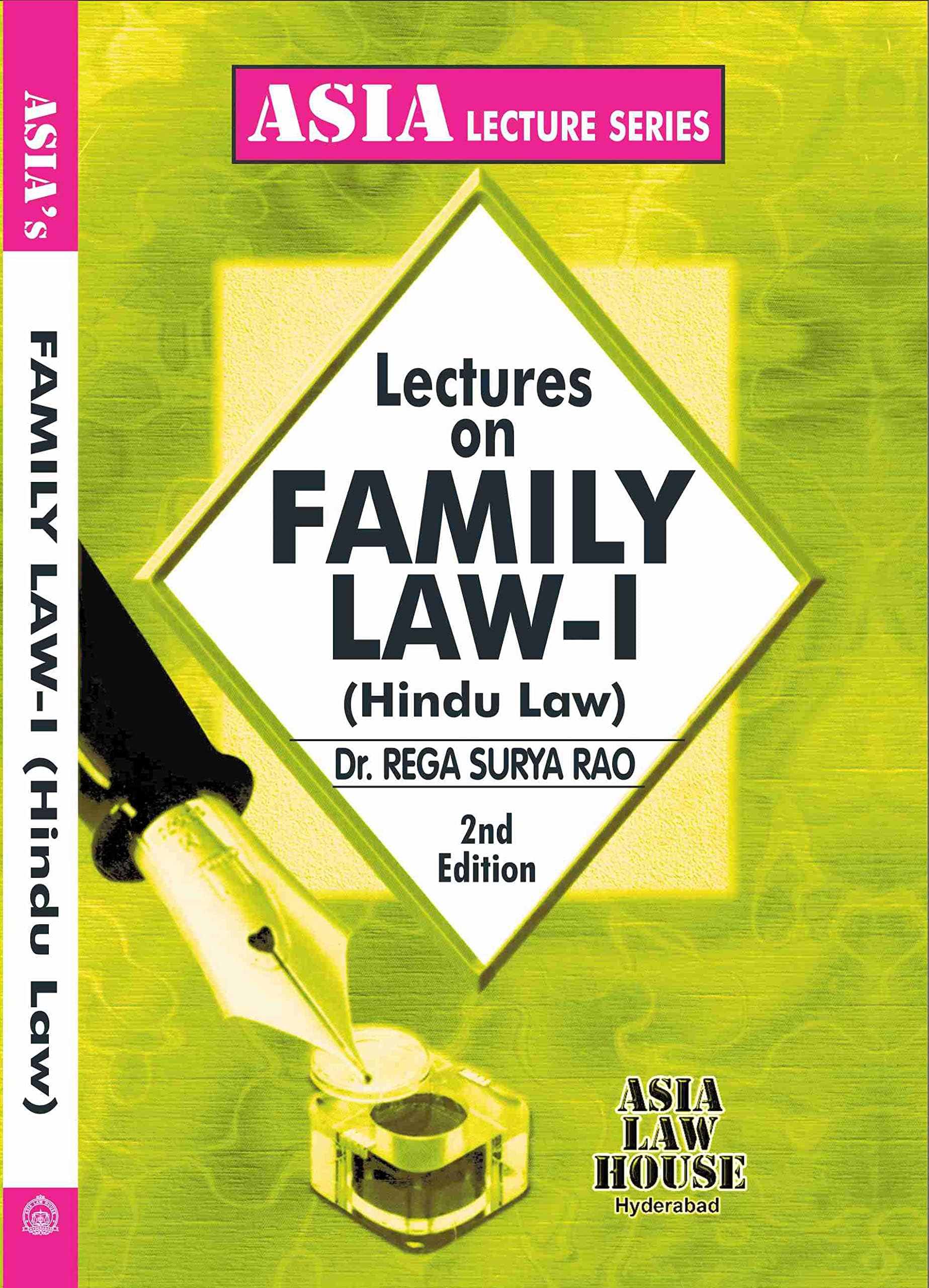 Lectures On Family Law I (Hindu Law)