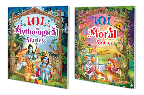101 Mythological Stories and Moral Stories (Ages 312) (Paperback) : Kids learning story book, Fun educational story, Kids mytho