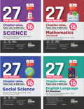 Combo (Set Of 4 Books) 27 New Syllabus ChapterWise, TopicWise & SkillWise Cbse Class 10 Science, Mathematics, Social Studies 