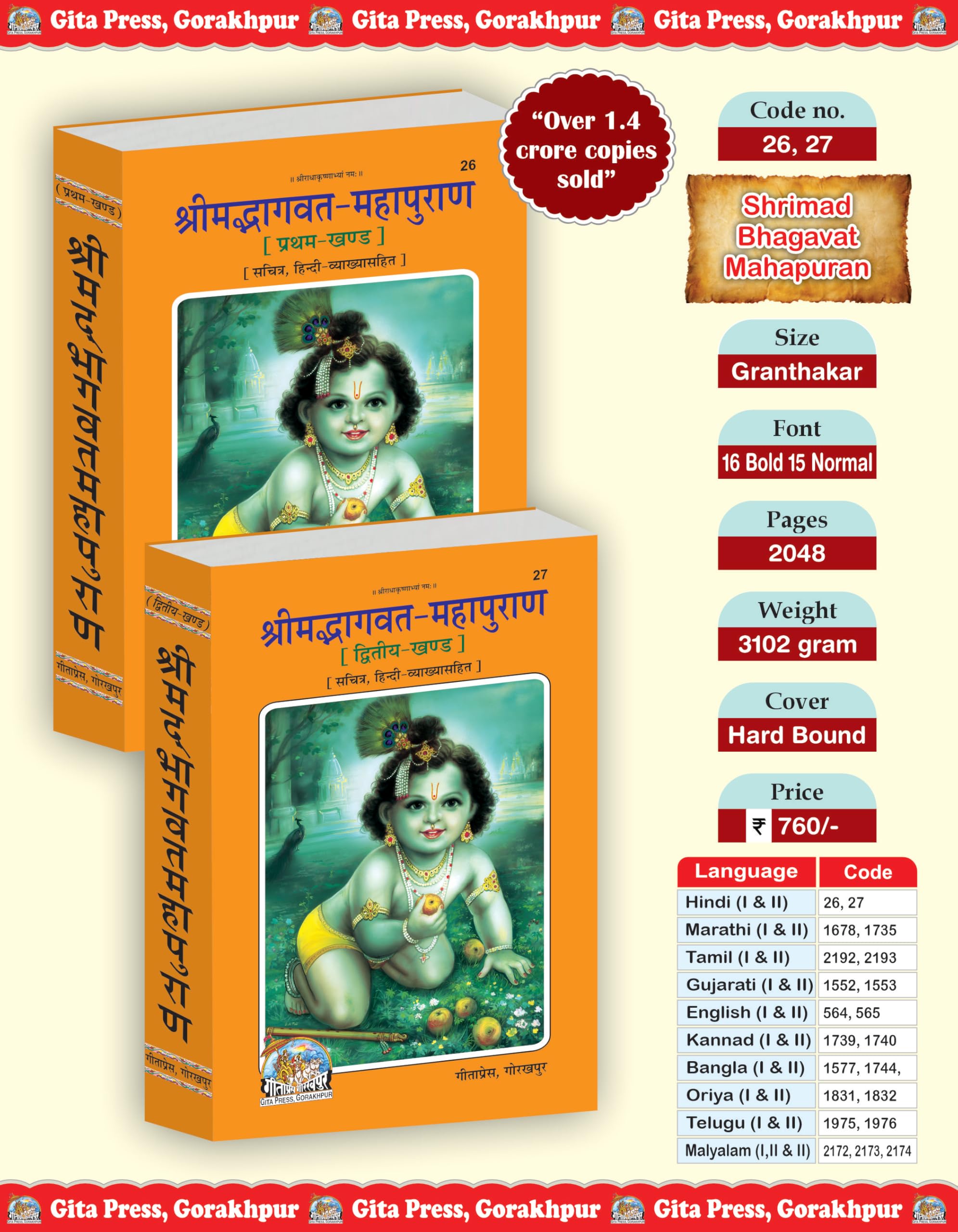 Srimad Bhagwat Mahapuran In Hindi (Part 1 & 2)