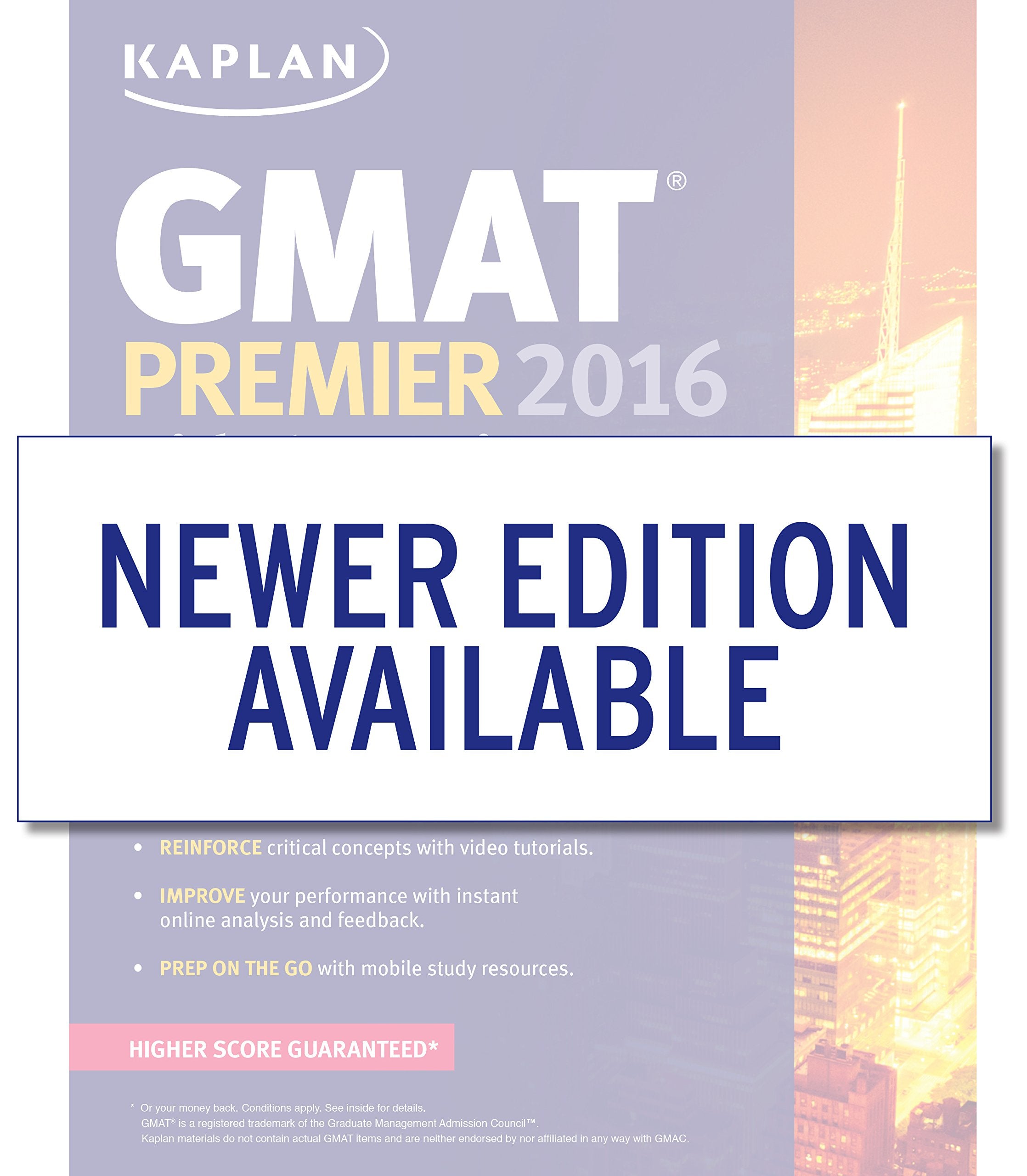 Kaplan GMAT Premier 2016 with 6 Practice Tests: Book + Online + DVD + Mobile (Kaplan Test Prep)