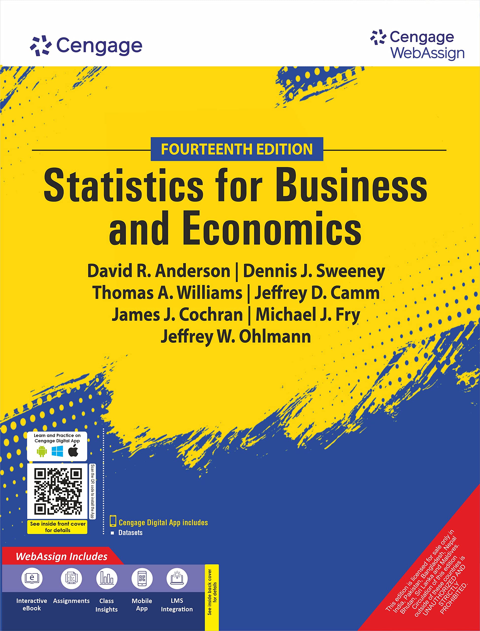 Statistics for Business & Economics with WebAssign, 14th Edition