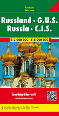 Russia  Cis Road Map 1:2 000 000  1:8 000 000