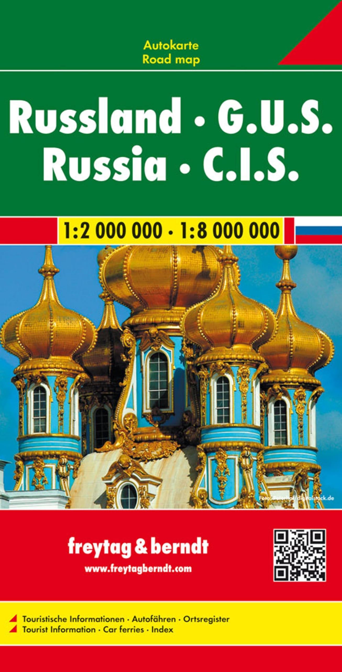 Russia  Cis Road Map 1:2 000 000  1:8 000 000