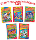 Giant Colouring Books Collection | Pack of 5 ExtraLarge Colouring Books | Each Book with 24 Pages of Big Bold Illustrations | I