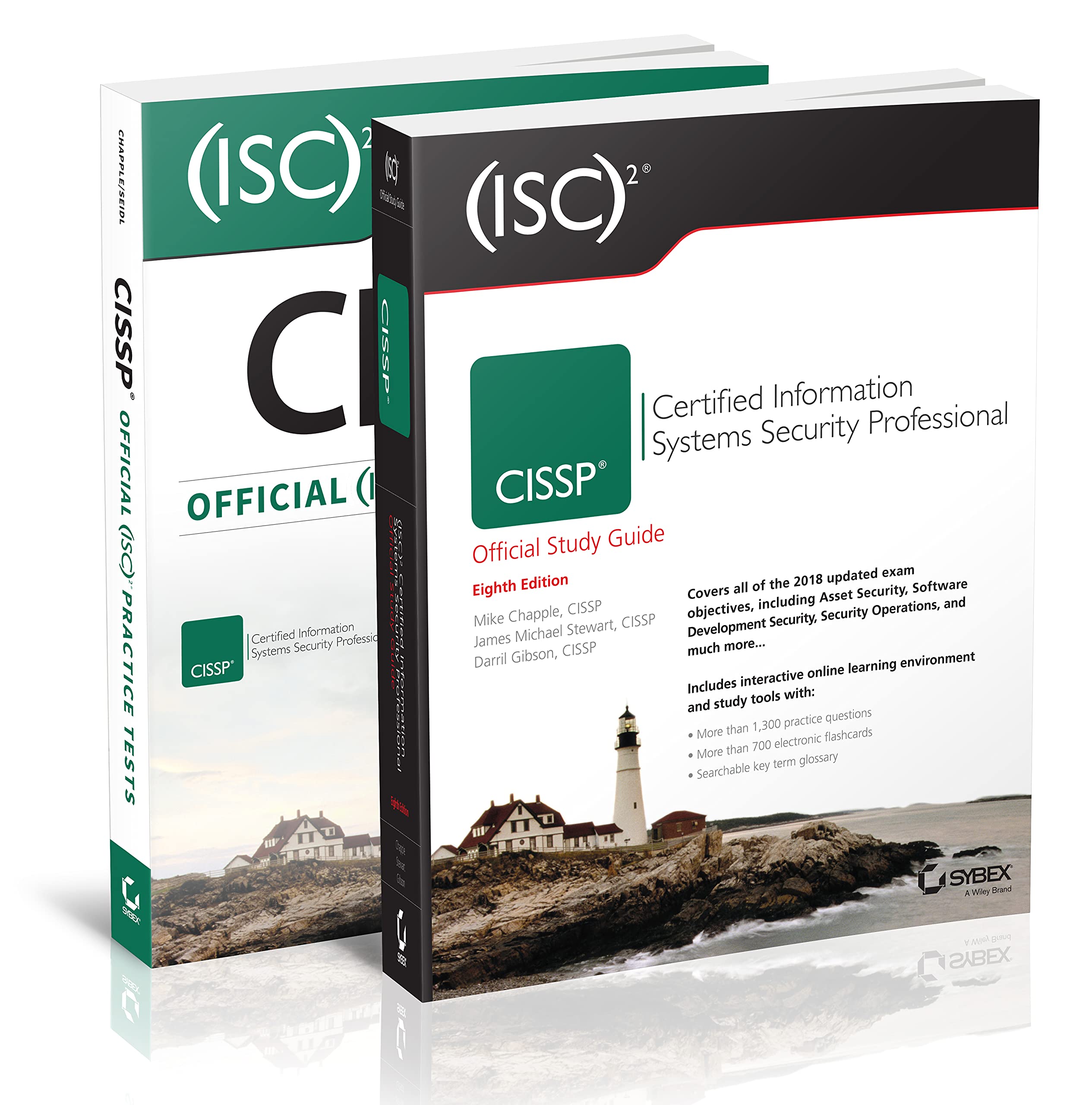 ISC2 CISSP Certified Information Systems Security Professional Official Study Guide 8th Ed. + ISC2 CISSP Certified Information S