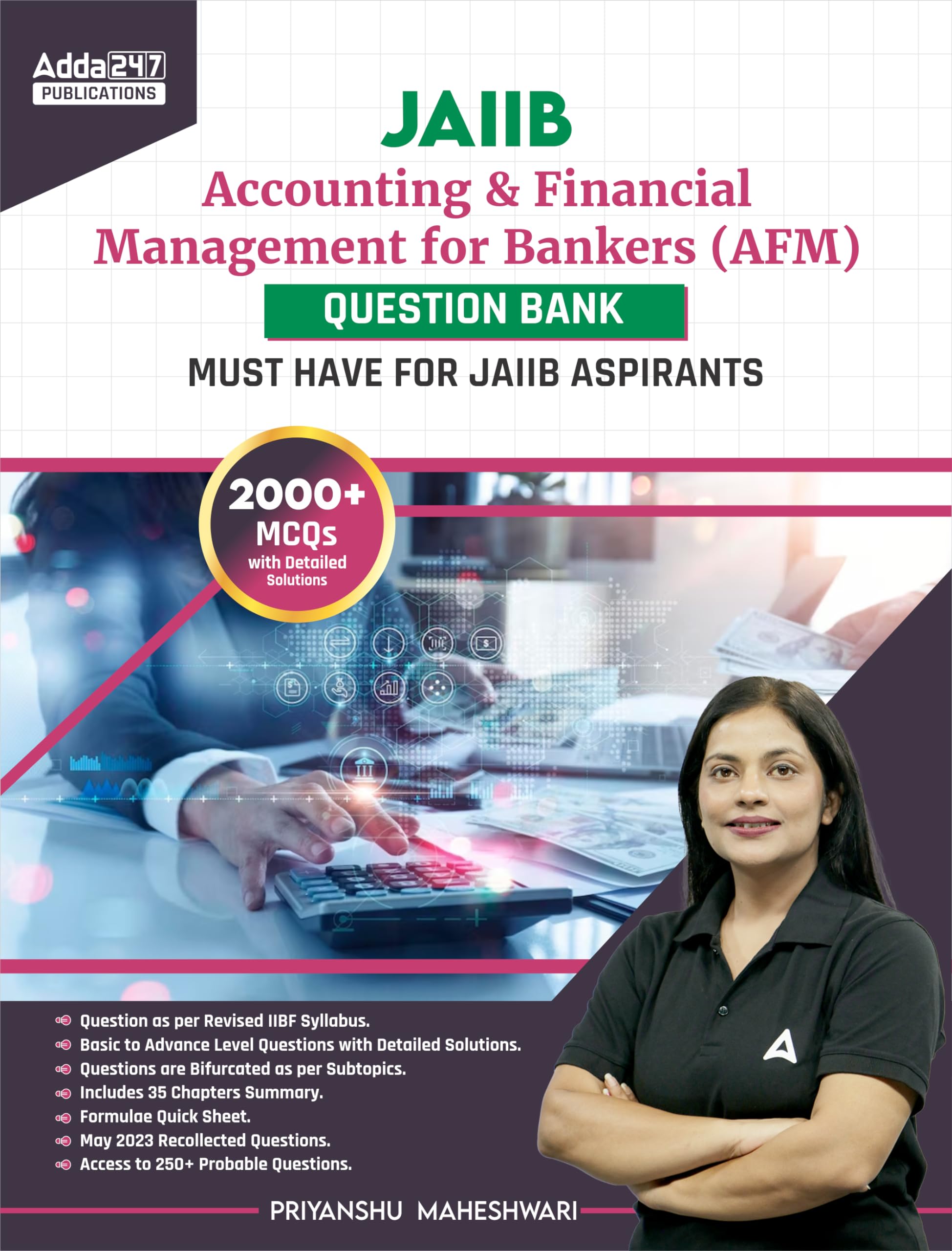 Jaiib Accounting And Financial Management For Bankers (Afm) Mcqs 2000+ Questions (English Printed Edition) Book Kit By Adda247