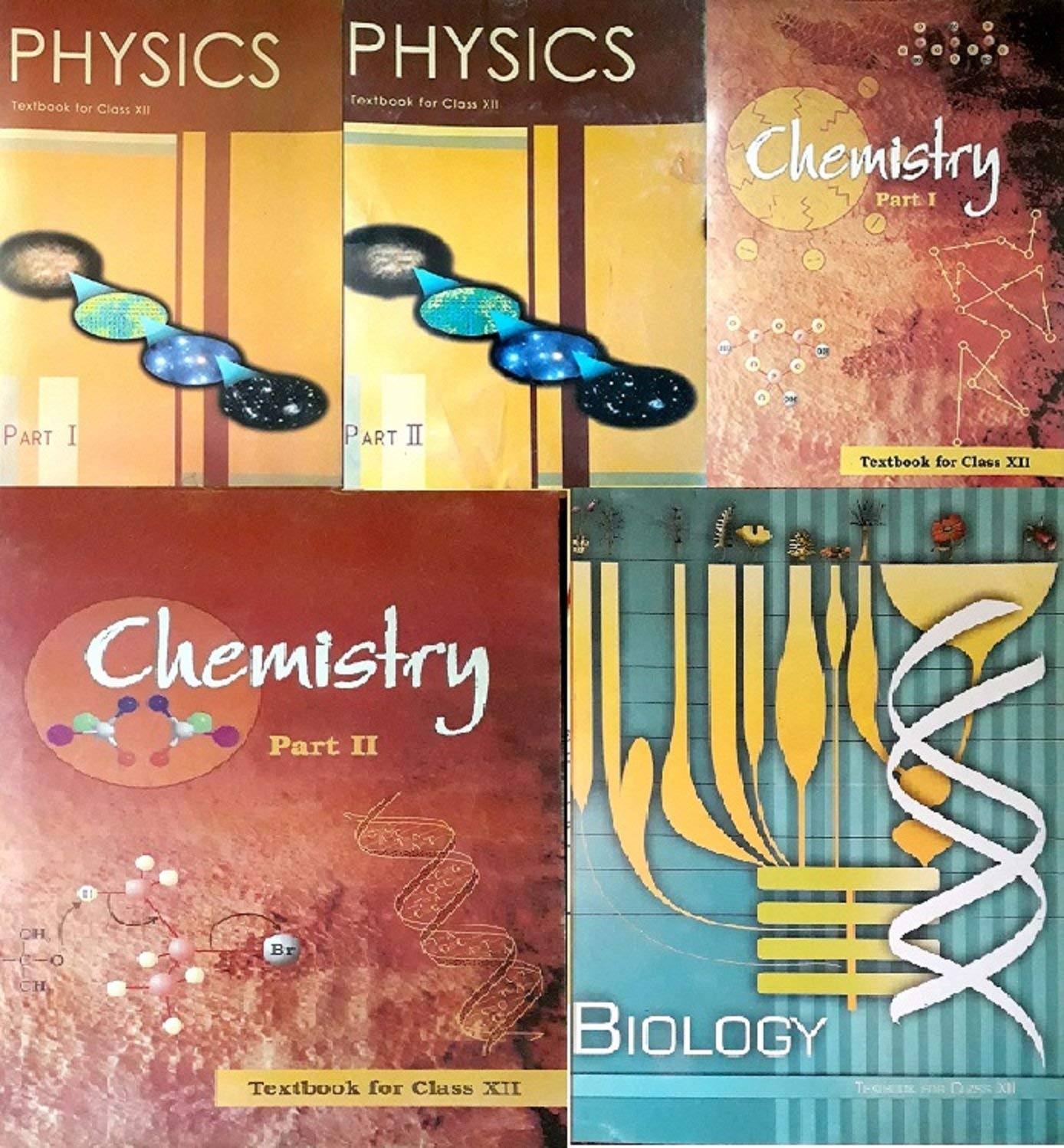 Ncert Textbooks Class 12Th Physics Part 1&2 Chemistry Part 1&2 And Biology 202526 Edition (Pack Of 5 Books)