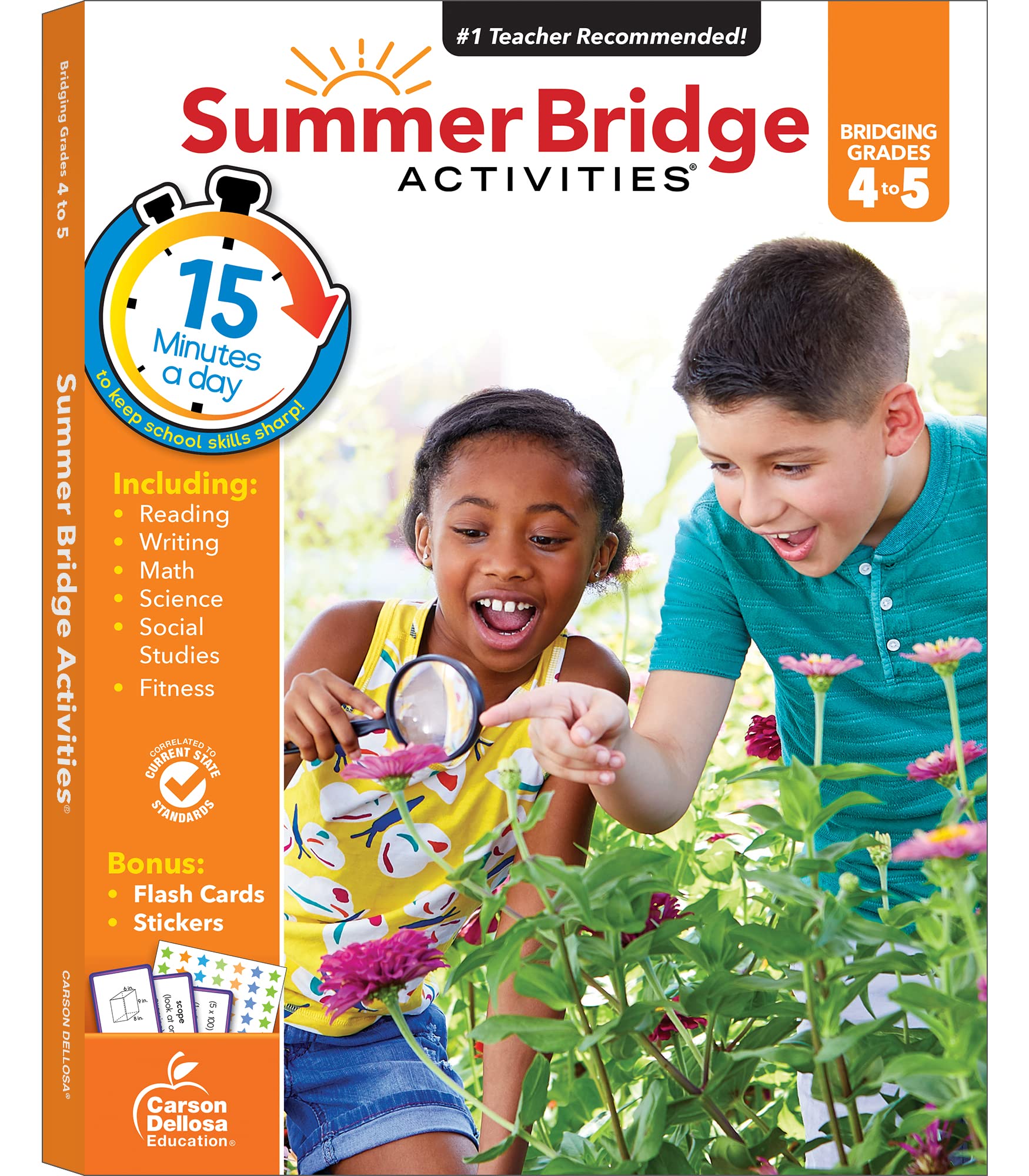 Summer Bridge Activities 4th to 5th Grade Workbooks All Subjects, Activity Book With Math, Reading Comprehension, Science, Fitne