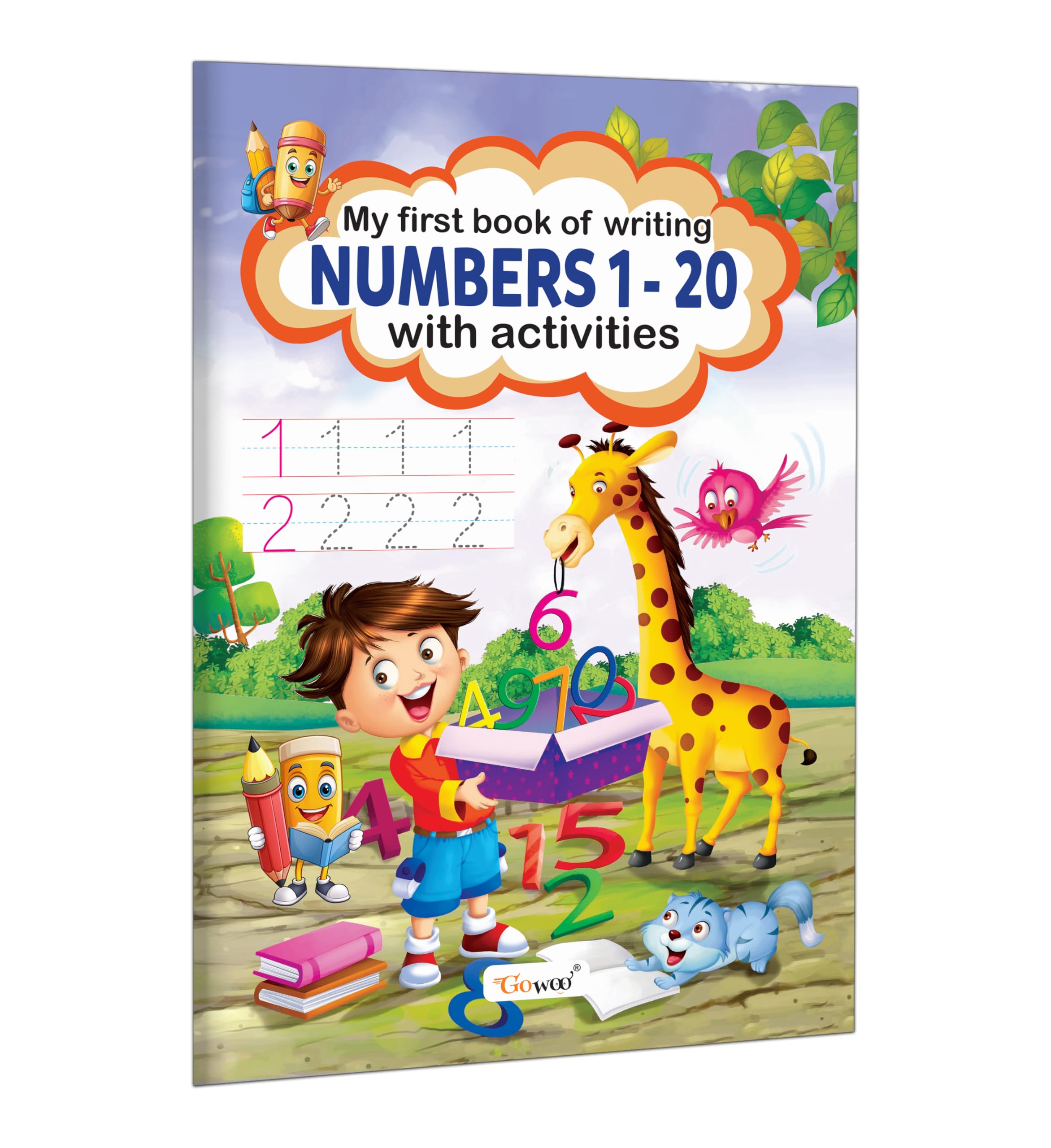 My First Book of Writing Numbers 120 with activities : Kids Educational Workbook, Activity Book for Toddlers, Writing practice 