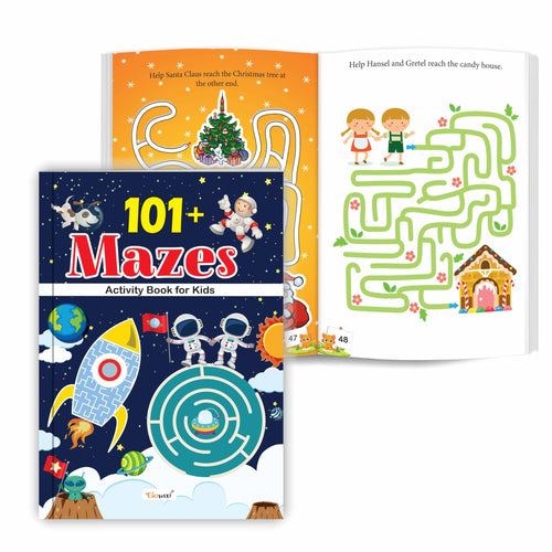 101+ Mazes Activity Book for Kids : Workbook for learners, Children brain boosting activity book, Kids learning book with activ