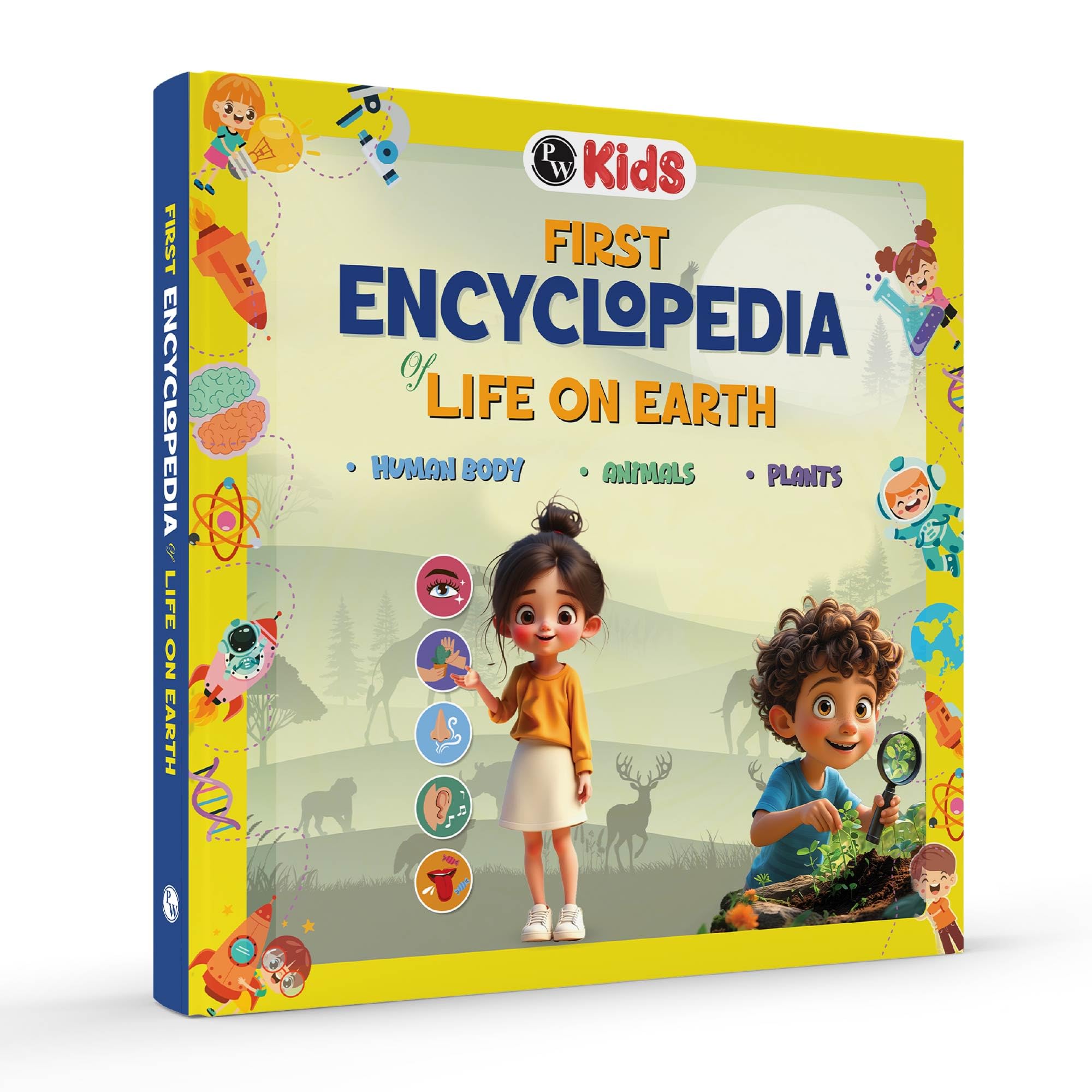 First Encyclopedia Life On Earth  Human Body, Animals & Plants For Kids, Early Learning Activity Book, Encyclopedia For Kids 5